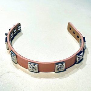 Pink Meagan Single Leather Bracelet